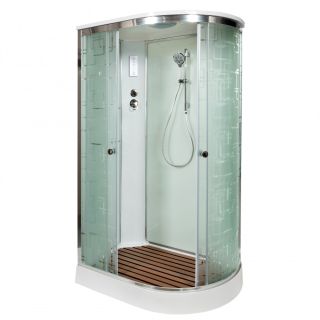 Душевая кабина Deto ЕМ1512 L с электрикой (эл.) 120х80х220 см